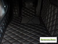 Jeep Renegade Floor Liner Set - Black w/ Black Stitching