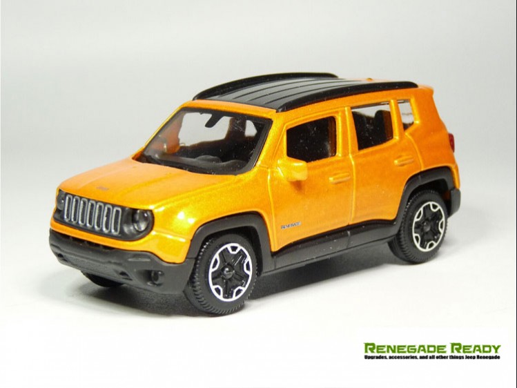 Jeep Renegade Die Cast Model - 1:43 Scale - Orange