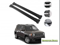 Jeep Renegade Roof Rack Cross Bars - for models w/ factory roof rails - Black - Fly Bar