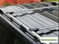 Jeep Renegade Roof Rack Cross Bars - for models w/ factory roof rails - Silver