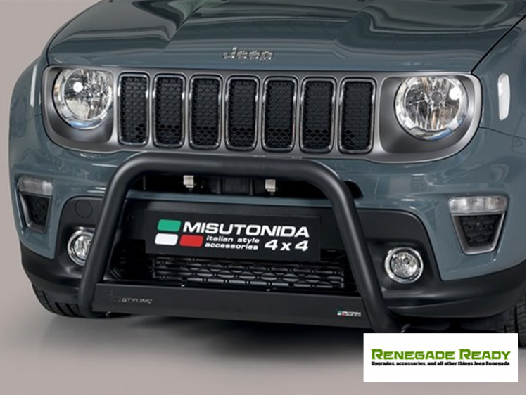 Jeep Renegade Front Bumper Guard - Misutonida - Medium - Sport/ Latitude/ Limited - 2019+ Models - Black