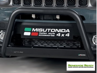 Jeep Renegade Front Bumper Guard - Misutonida - Medium - Sport/ Latitude/ Limited - 2019+ Models - Black