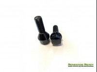 Jeep Renegade Lug Bolt Set - Set of 20 - M12x1.25 - 60° Cone Seat - Black