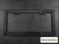 License Plate Frame - 100% Genuine Carbon Fiber