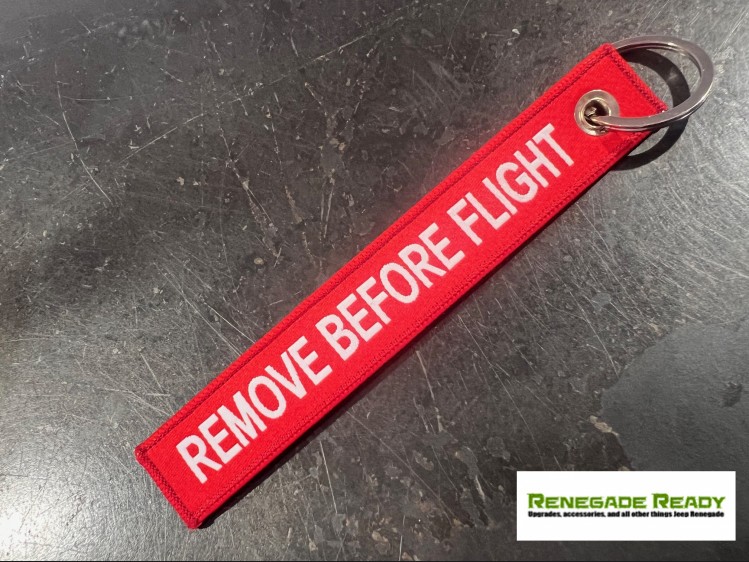 Key Tag - REMOVE BEFORE FLIGHT