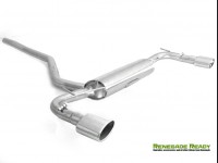 Jeep Renegade Performance Exhaust - Ragazzon - Top Line - Dual Exit / Dual Oval Tip - 2WD