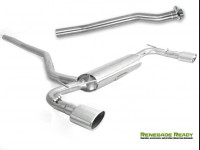 Jeep Renegade Performance Exhaust - Ragazzon - Top Line - Dual Exit / Dual Oval Tip - 2WD