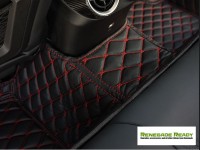 Jeep Renegade Floor Liner Set - Black w/ Red Stitching