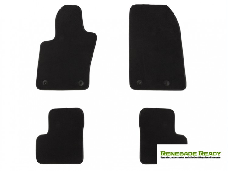 Jeep Renegade Floor Mats - Deluxe Black Carpet