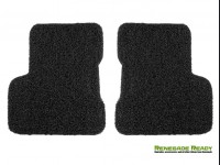 Jeep Renegade All Weather Floor Mats + Cargo Mat - Set of 5 - Rubber Woven Carpet - Black 