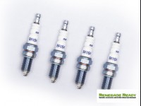 Jeep Renegade Spark Plugs - 1.4L - Silver Racing by Brisk - Set of 4