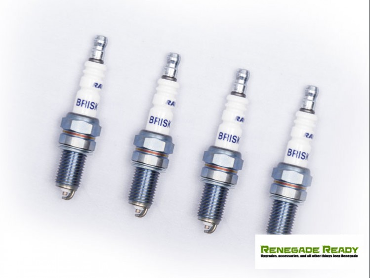 Jeep Renegade Spark Plugs - 1.4L - Silver Racing by Brisk - Set of 4