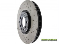 Jeep Renegade Performance Brake Rotor - StopTech - Drilled and Slotted - Front Left