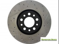 Jeep Renegade Performance Brake Rotor - StopTech - Drilled and Slotted - Front Left