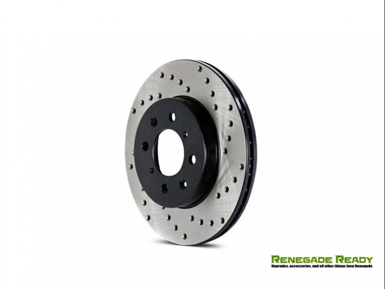 Jeep Renegade Performance Brake Rotor - Drilled - Rear Right