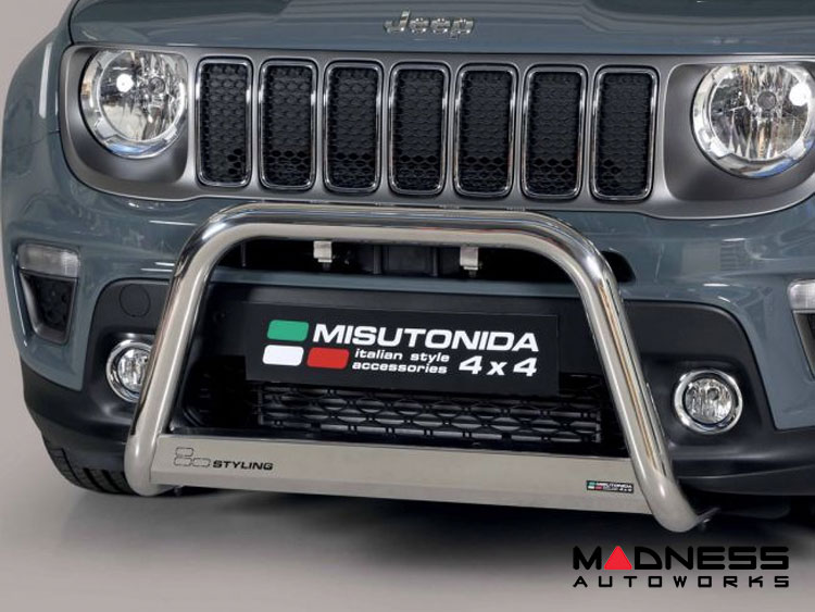 Jeep Renegade Front Bumper Guard - Misutonida - Medium - Sport/ Latitude/ Limited - 2019+ Models - Chrome